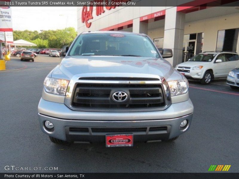 Silver Sky Metallic / Graphite Gray 2011 Toyota Tundra SR5 CrewMax 4x4