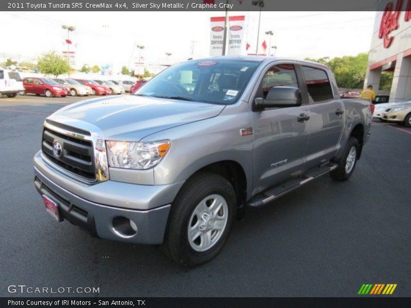 Silver Sky Metallic / Graphite Gray 2011 Toyota Tundra SR5 CrewMax 4x4