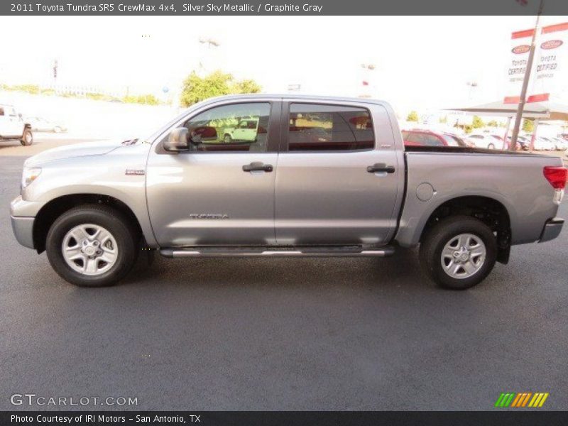 Silver Sky Metallic / Graphite Gray 2011 Toyota Tundra SR5 CrewMax 4x4