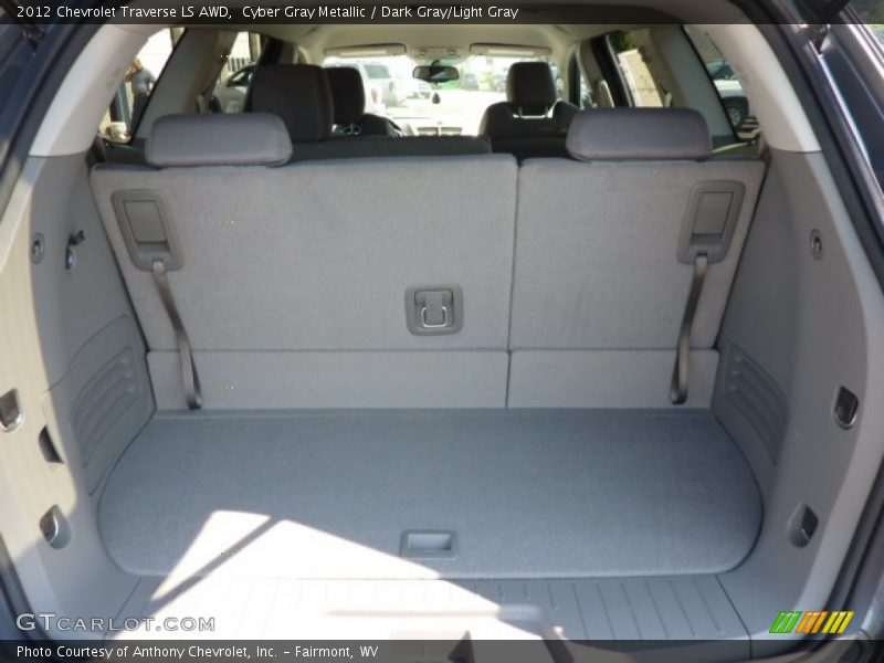Cyber Gray Metallic / Dark Gray/Light Gray 2012 Chevrolet Traverse LS AWD