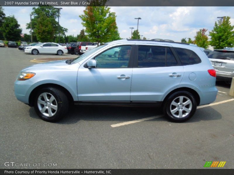 Silver Blue / Gray 2007 Hyundai Santa Fe Limited