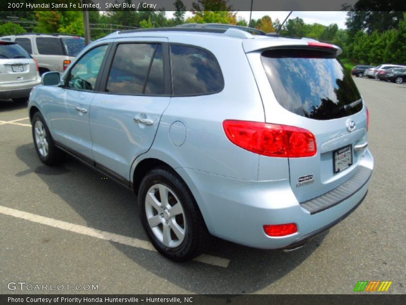 Silver Blue / Gray 2007 Hyundai Santa Fe Limited