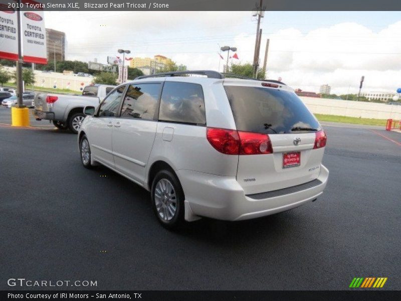 Blizzard Pearl Tricoat / Stone 2010 Toyota Sienna XLE