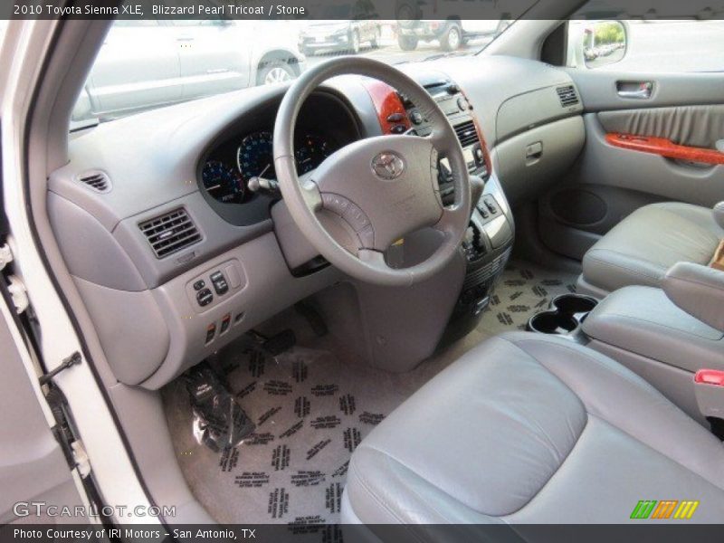 Blizzard Pearl Tricoat / Stone 2010 Toyota Sienna XLE