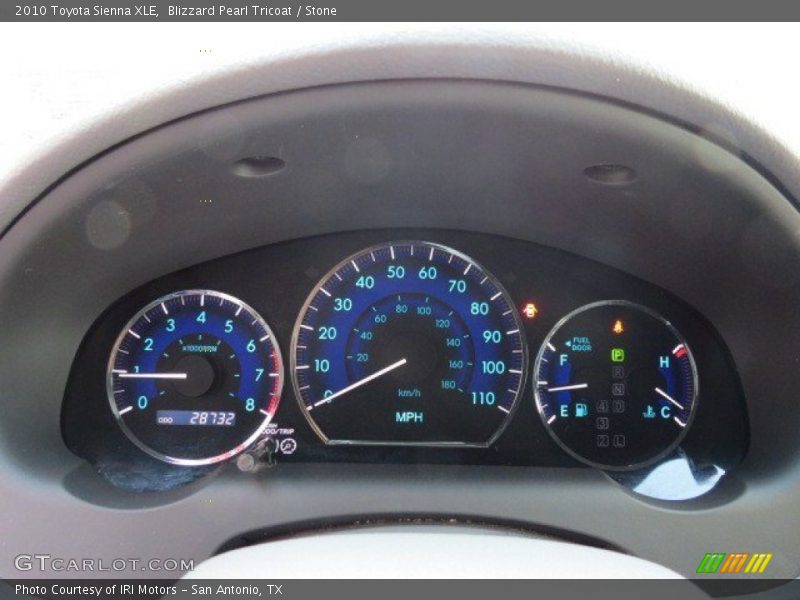 Blizzard Pearl Tricoat / Stone 2010 Toyota Sienna XLE