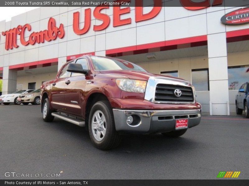Salsa Red Pearl / Graphite Gray 2008 Toyota Tundra SR5 CrewMax