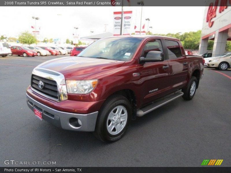 Salsa Red Pearl / Graphite Gray 2008 Toyota Tundra SR5 CrewMax