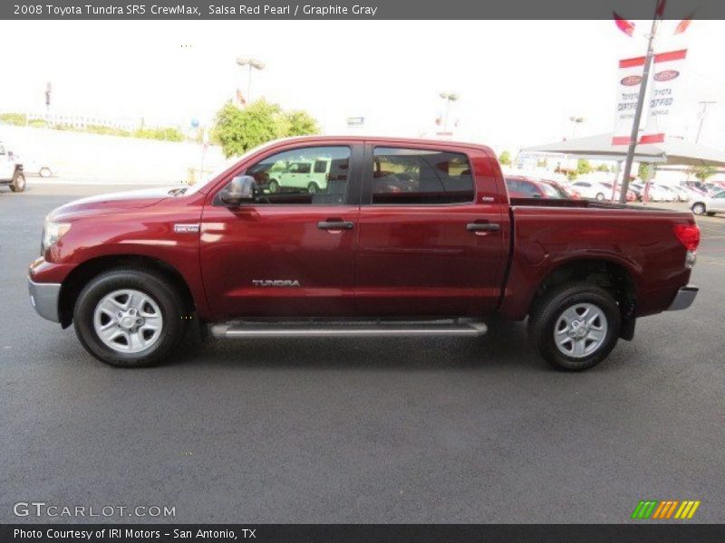 Salsa Red Pearl / Graphite Gray 2008 Toyota Tundra SR5 CrewMax