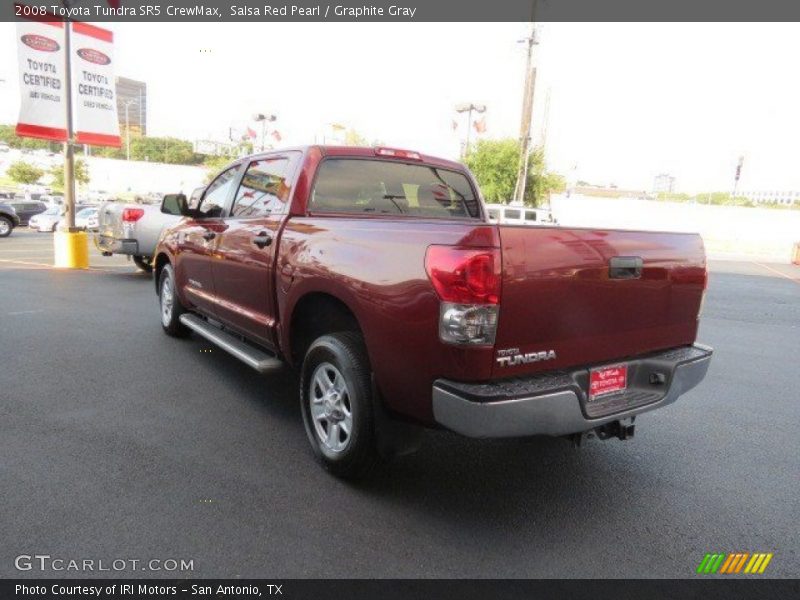 Salsa Red Pearl / Graphite Gray 2008 Toyota Tundra SR5 CrewMax