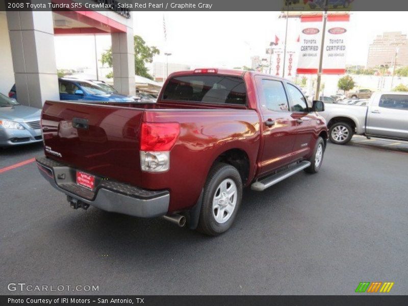 Salsa Red Pearl / Graphite Gray 2008 Toyota Tundra SR5 CrewMax