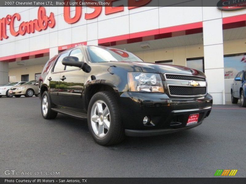 Black / Light Cashmere/Ebony 2007 Chevrolet Tahoe LTZ