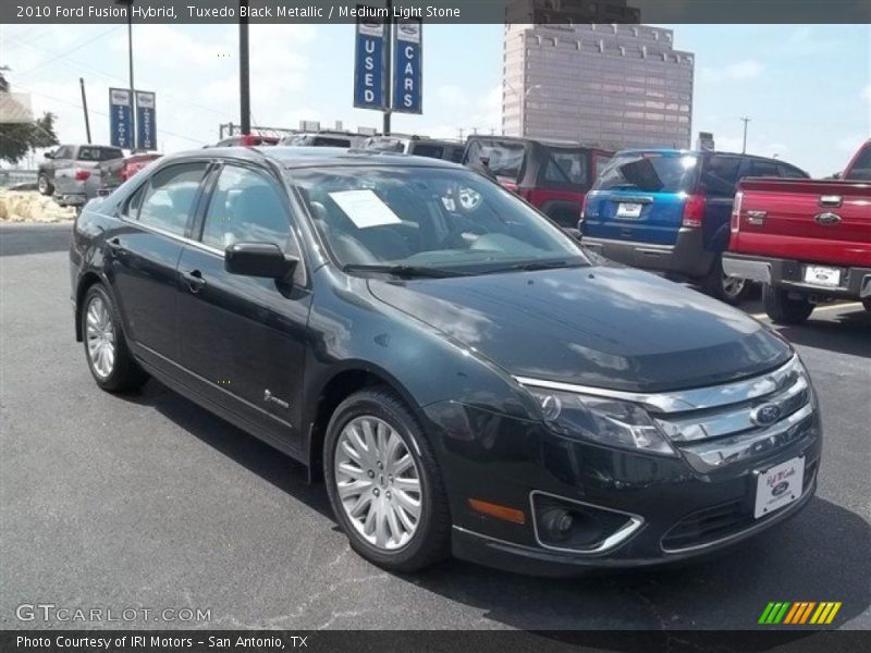 Tuxedo Black Metallic / Medium Light Stone 2010 Ford Fusion Hybrid