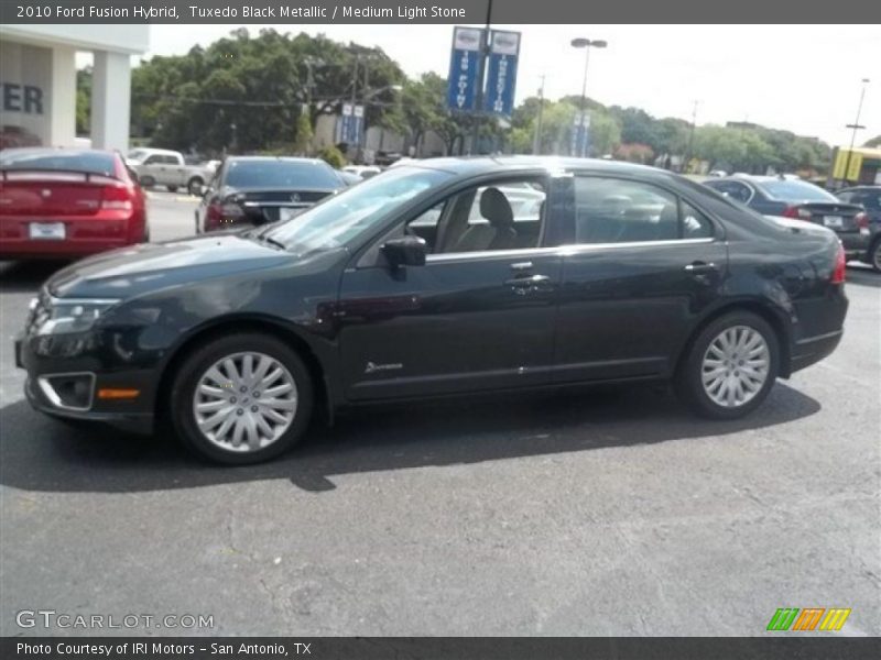 Tuxedo Black Metallic / Medium Light Stone 2010 Ford Fusion Hybrid