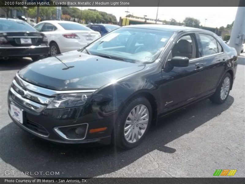 Tuxedo Black Metallic / Medium Light Stone 2010 Ford Fusion Hybrid