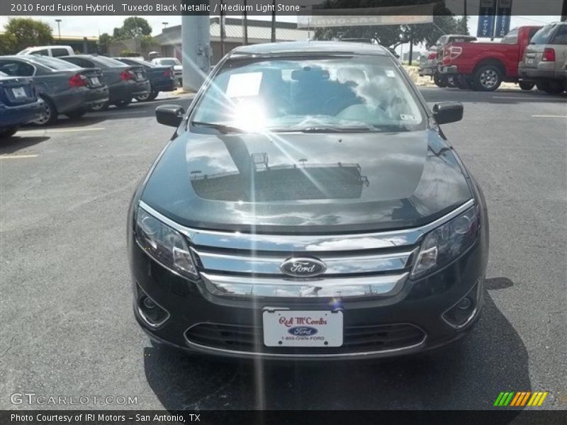 Tuxedo Black Metallic / Medium Light Stone 2010 Ford Fusion Hybrid