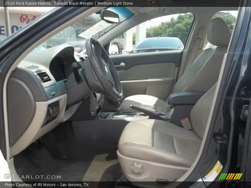 Tuxedo Black Metallic / Medium Light Stone 2010 Ford Fusion Hybrid