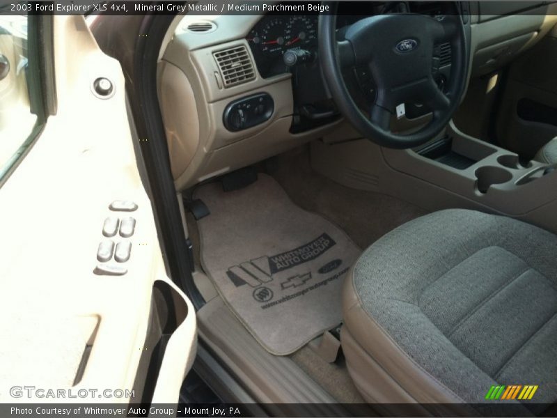 Mineral Grey Metallic / Medium Parchment Beige 2003 Ford Explorer XLS 4x4