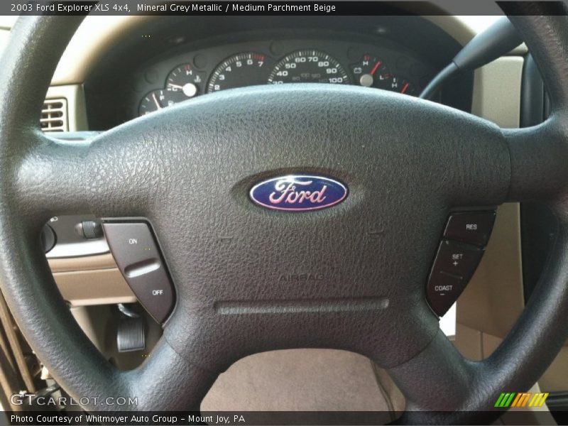 Mineral Grey Metallic / Medium Parchment Beige 2003 Ford Explorer XLS 4x4