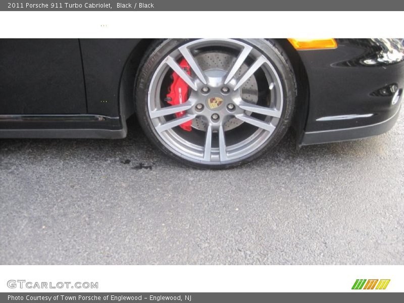 Black / Black 2011 Porsche 911 Turbo Cabriolet