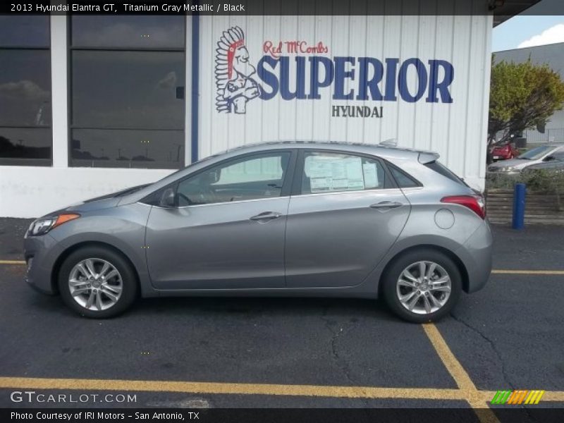 Titanium Gray Metallic / Black 2013 Hyundai Elantra GT