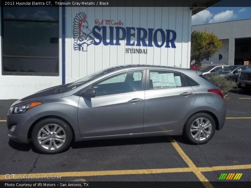 Titanium Gray Metallic / Black 2013 Hyundai Elantra GT