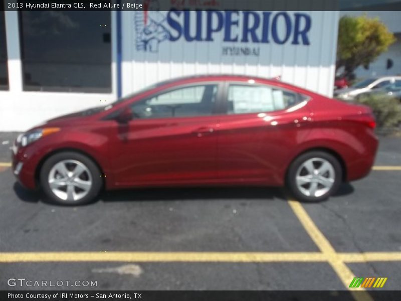 Red Allure / Beige 2013 Hyundai Elantra GLS