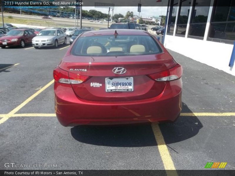 Red Allure / Beige 2013 Hyundai Elantra GLS