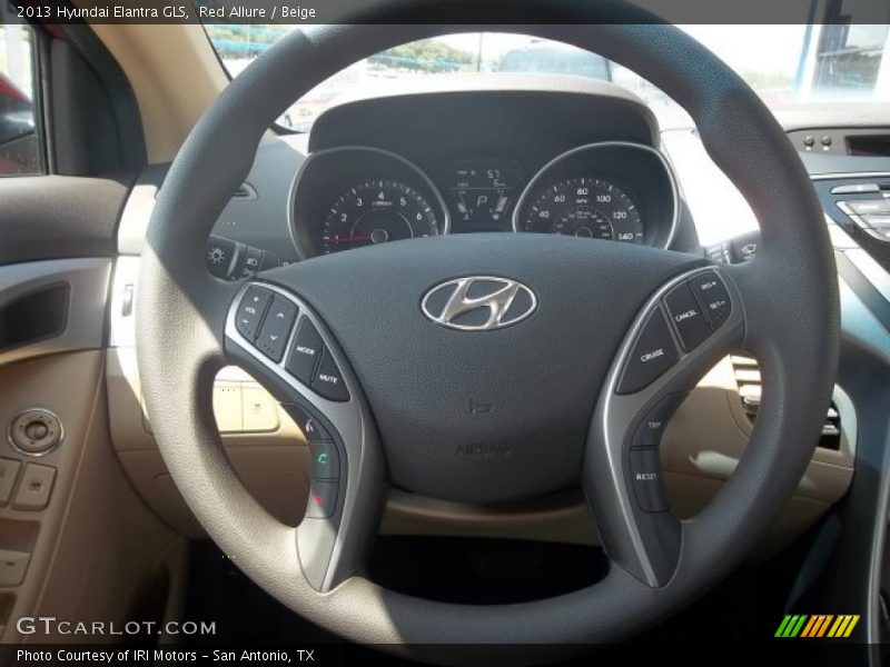 Red Allure / Beige 2013 Hyundai Elantra GLS