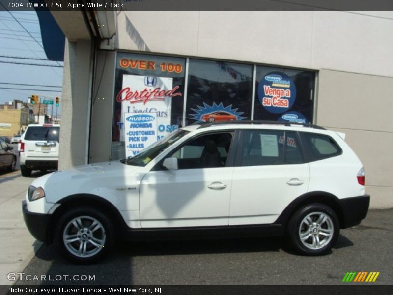 Alpine White / Black 2004 BMW X3 2.5i
