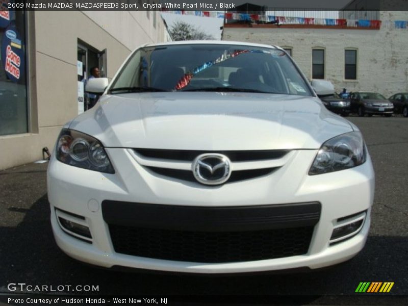 Crystal White Pearl Mica / Black 2009 Mazda MAZDA3 MAZDASPEED3 Sport