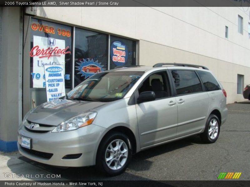 Silver Shadow Pearl / Stone Gray 2006 Toyota Sienna LE AWD