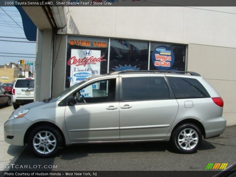 Silver Shadow Pearl / Stone Gray 2006 Toyota Sienna LE AWD