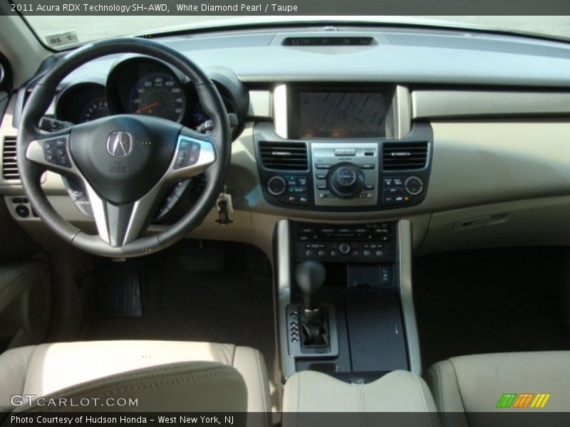 White Diamond Pearl / Taupe 2011 Acura RDX Technology SH-AWD