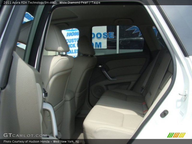 White Diamond Pearl / Taupe 2011 Acura RDX Technology SH-AWD
