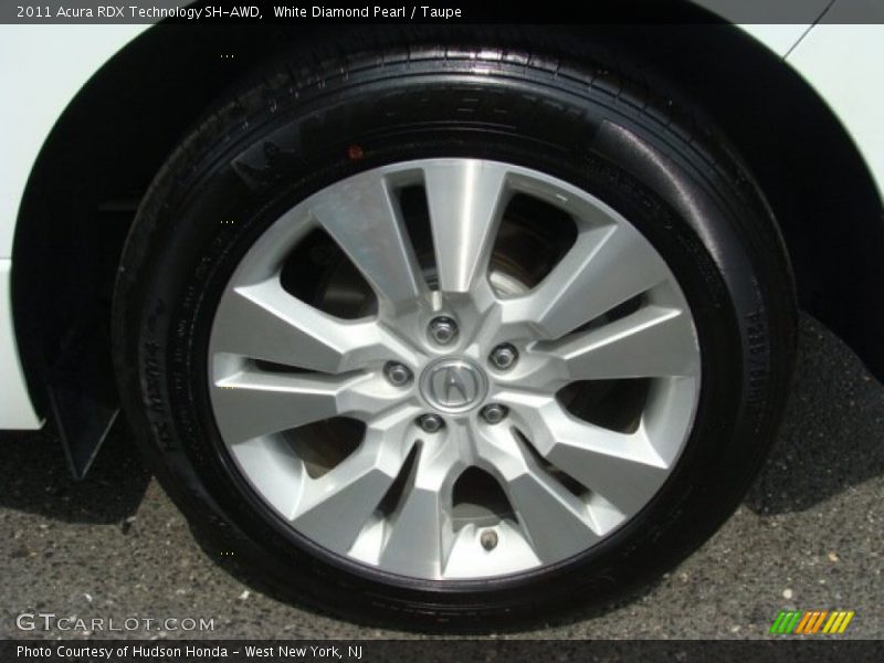 White Diamond Pearl / Taupe 2011 Acura RDX Technology SH-AWD