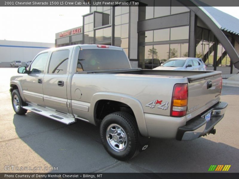 Light Pewter Metallic / Tan 2001 Chevrolet Silverado 1500 LS Crew Cab 4x4