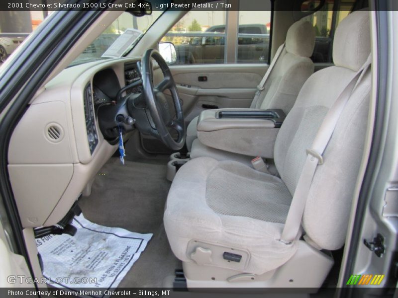  2001 Silverado 1500 LS Crew Cab 4x4 Tan Interior