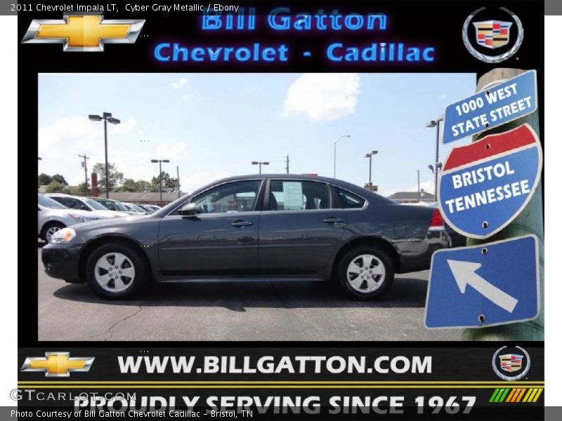Cyber Gray Metallic / Ebony 2011 Chevrolet Impala LT