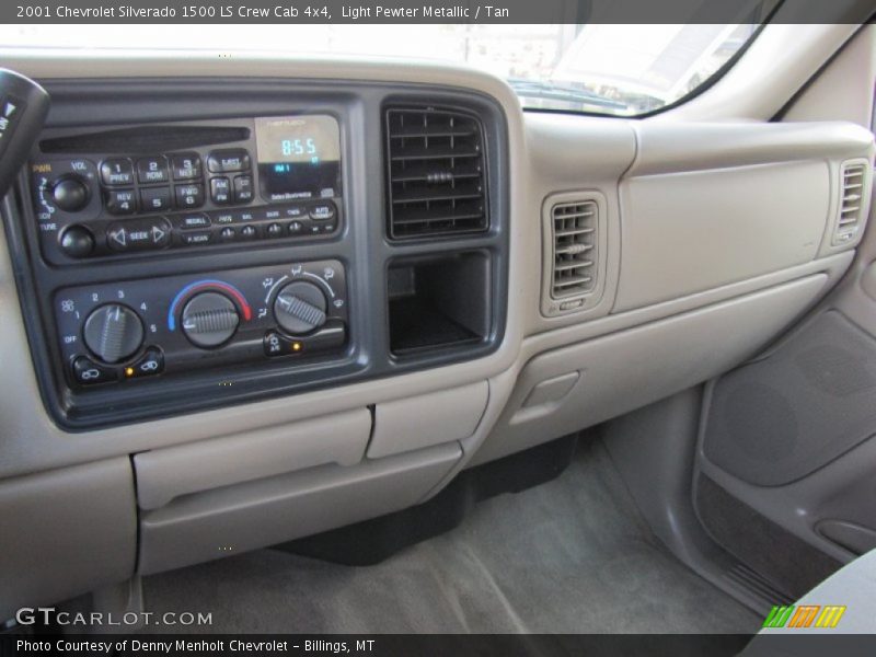 Light Pewter Metallic / Tan 2001 Chevrolet Silverado 1500 LS Crew Cab 4x4