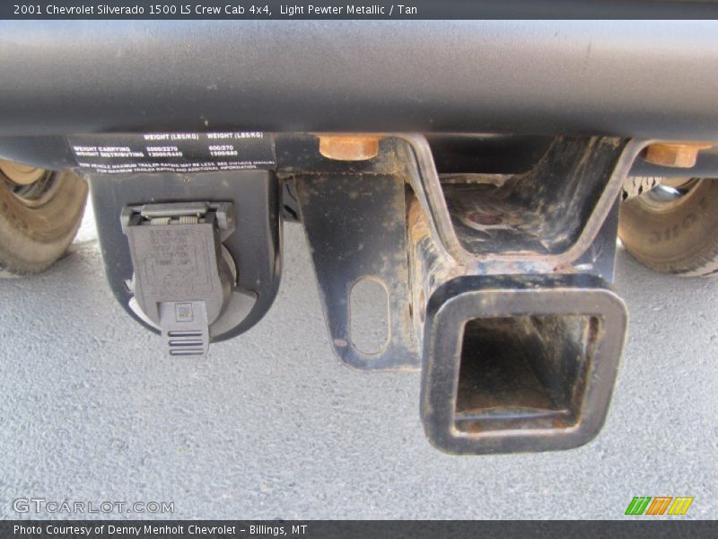 Light Pewter Metallic / Tan 2001 Chevrolet Silverado 1500 LS Crew Cab 4x4