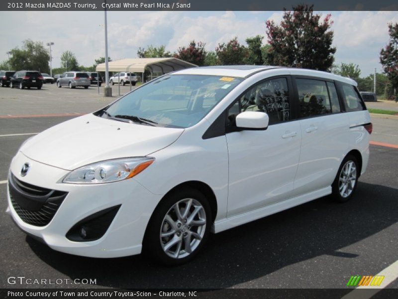 Crystal White Pearl Mica / Sand 2012 Mazda MAZDA5 Touring
