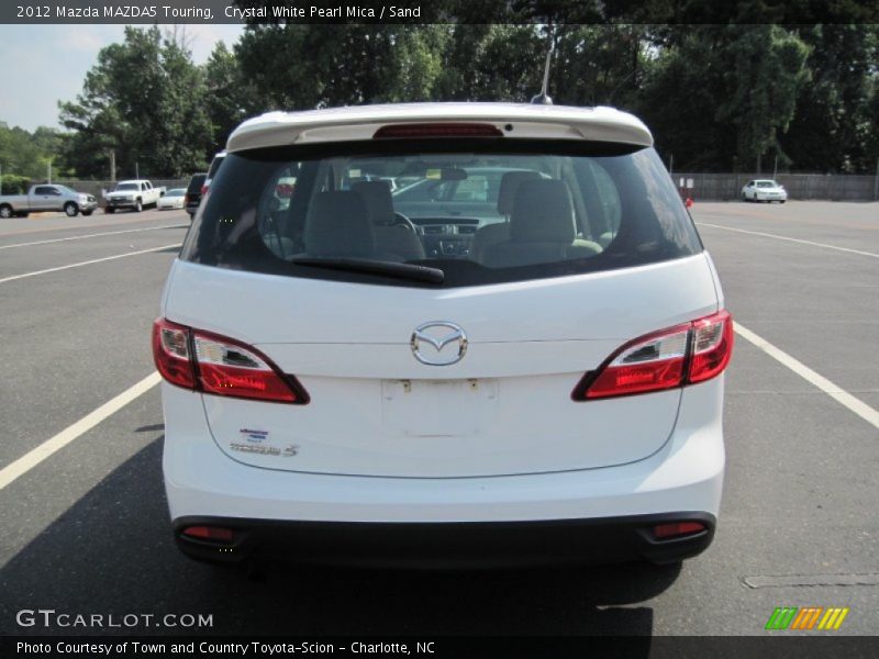 Crystal White Pearl Mica / Sand 2012 Mazda MAZDA5 Touring