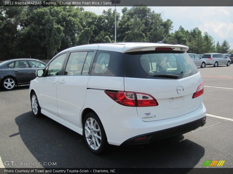 Crystal White Pearl Mica / Sand 2012 Mazda MAZDA5 Touring