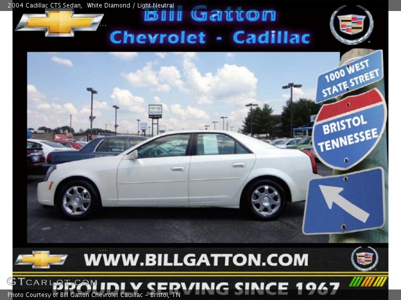 White Diamond / Light Neutral 2004 Cadillac CTS Sedan