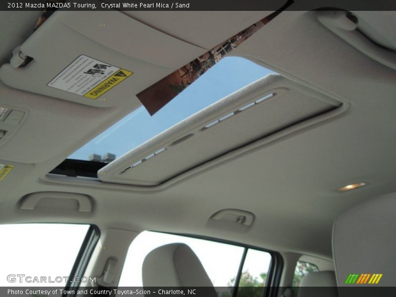 Crystal White Pearl Mica / Sand 2012 Mazda MAZDA5 Touring