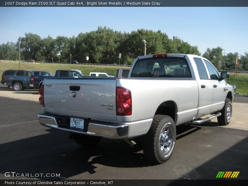 Bright Silver Metallic / Medium Slate Gray 2007 Dodge Ram 2500 SLT Quad Cab 4x4