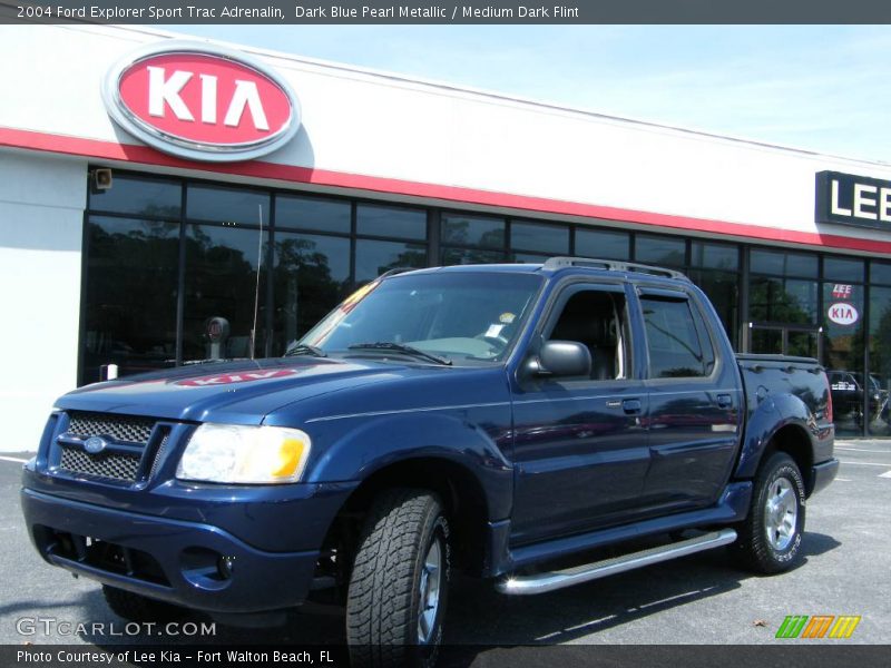 Dark Blue Pearl Metallic / Medium Dark Flint 2004 Ford Explorer Sport Trac Adrenalin