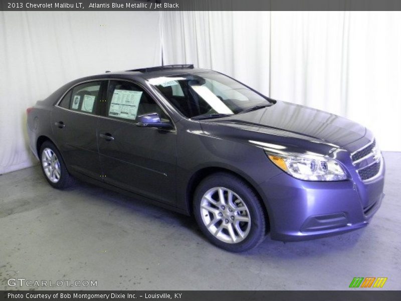 Atlantis Blue Metallic / Jet Black 2013 Chevrolet Malibu LT
