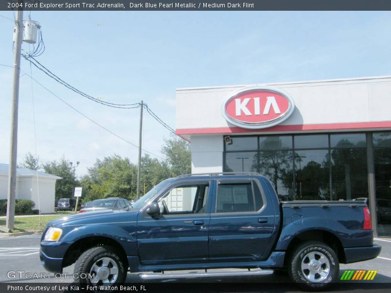 Dark Blue Pearl Metallic / Medium Dark Flint 2004 Ford Explorer Sport Trac Adrenalin