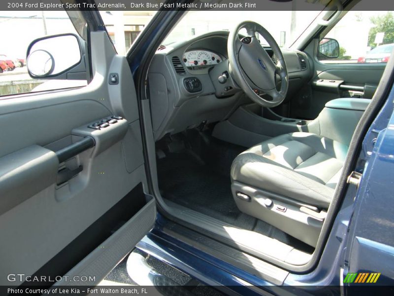 Dark Blue Pearl Metallic / Medium Dark Flint 2004 Ford Explorer Sport Trac Adrenalin